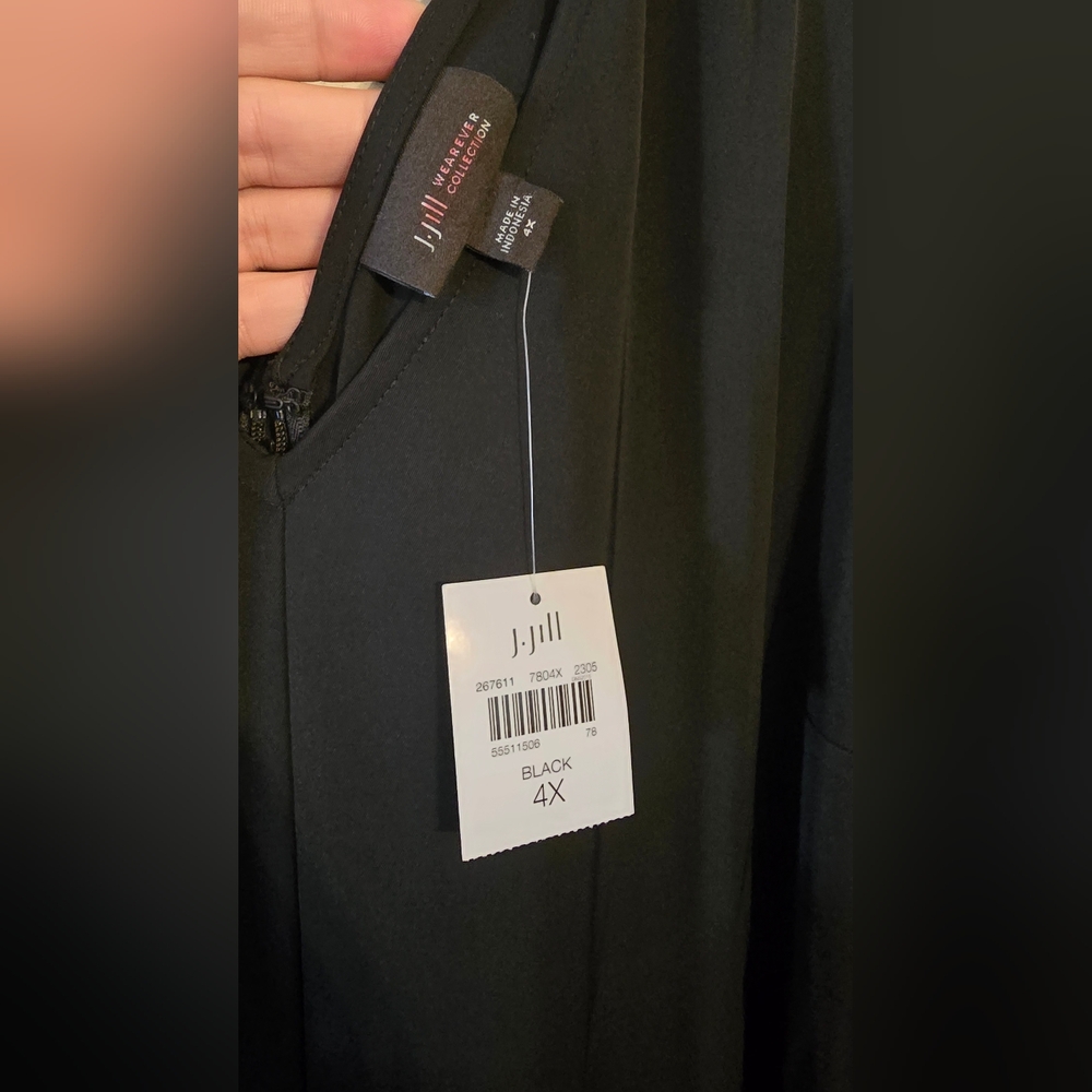 NWT J. Jill Sleeveless V-Neck Jumpsuit - Picture 3 of 8